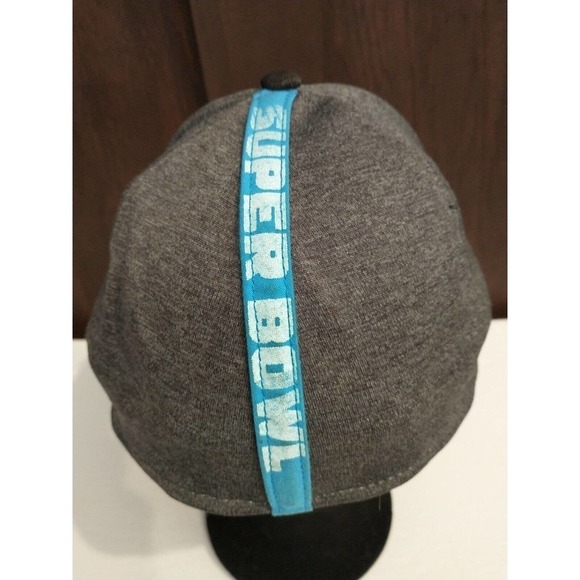 Men's New Era 39THIRTY NFL Super Bowl LII Small/Medium Flex Fit Hat Gray Black - Picture 4 of 6